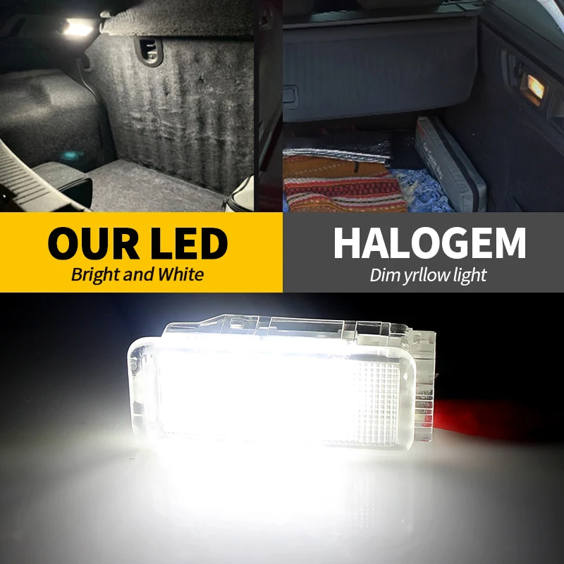For Peugeot 1007 206 207 306 307 308 3008 406 407 5008 607 806 12V LED Trunk Luggage Interior Lights Boot Glove Box Lamp