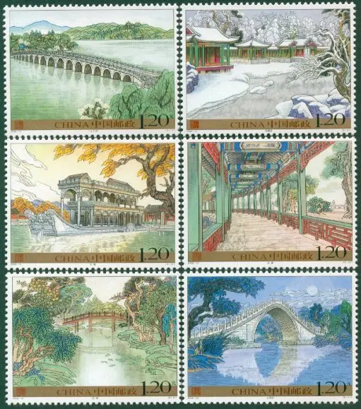 6Pcs/Set New China Post Stamp 2008-10  Summer Palace Stamps MNH