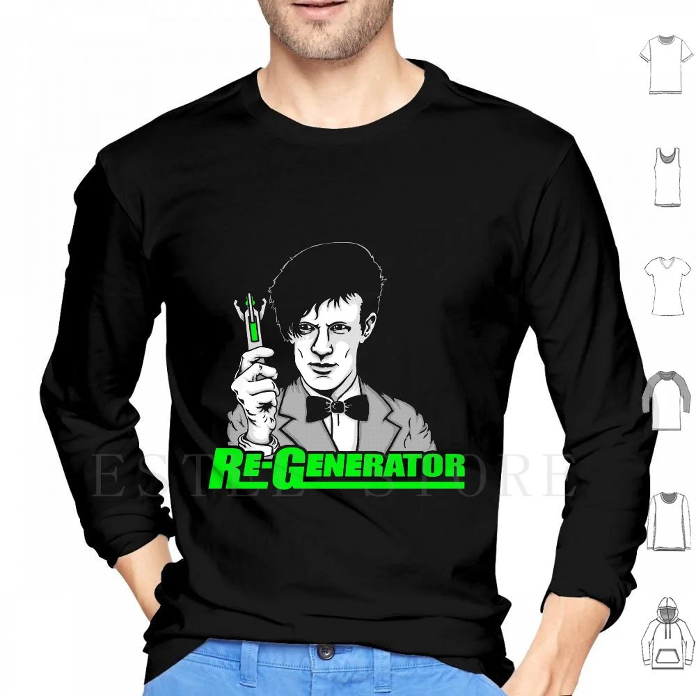 Re-Generator Hoodies The 11th Horror Tv Britain Science Fiction Time Lord