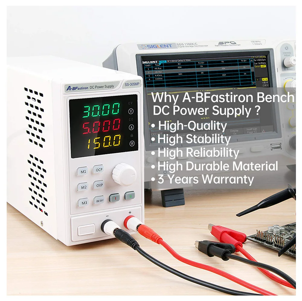 A-BF DC Power Supply Bench Source Programmable Regulated Adjustable Voltage Regulator Laboratory Block Power Source Stabilizer