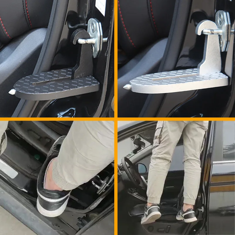 Faltbare Auto Tür Schritt Pedal Universal Auto Off-road-SUV Dach Gepäck Leiter Süchtig Fußrasten Haustür Sicherheit Hammer Matte – Detail 8