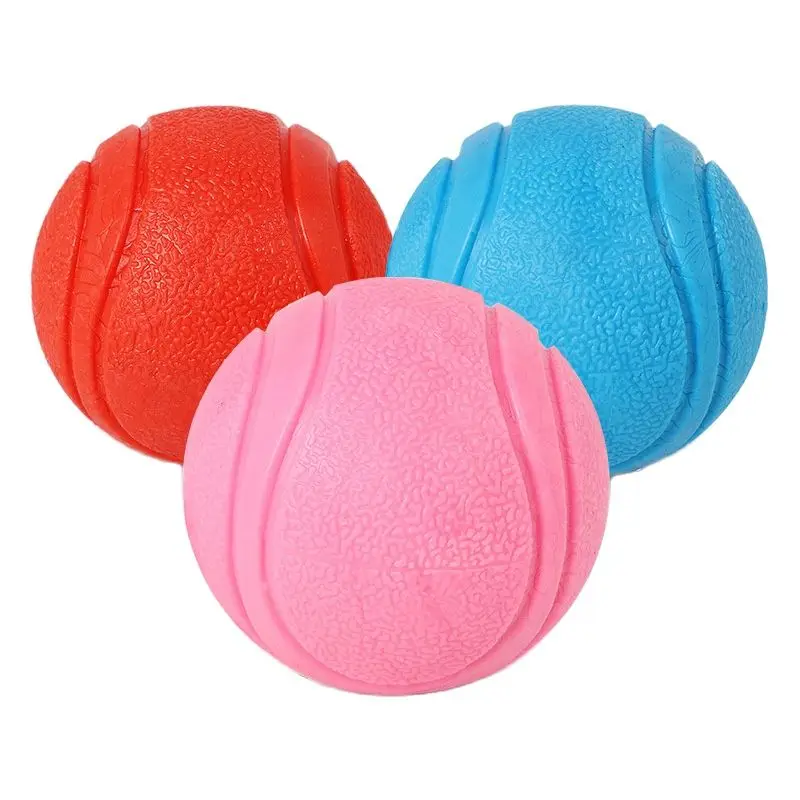 Pelota de juguete Molar para perros, pelota de goma sólida Indestructible, resistente a las mordeduras, entrenamiento interactivo para perros