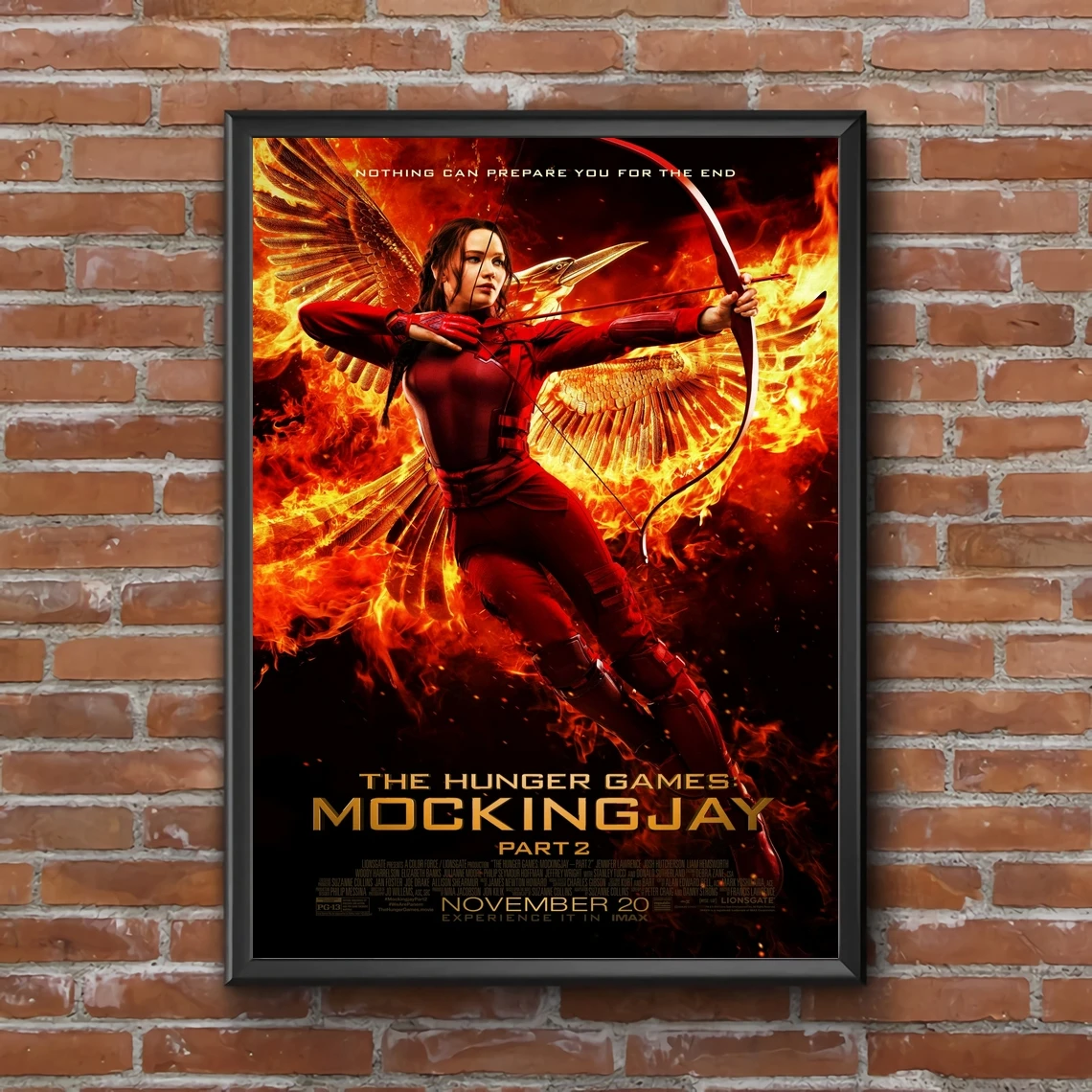 The Hunger Games Mockingjay Movie Poster Cover Retro Home Mural Decoration Canvas Picture Printing Gift (No Frame)