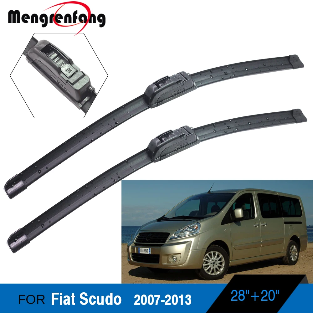 Car Wiper Blades Frameless Front Windscreen Soft Rubber Wiper 2 Pieces For Fiat Scudo 2007-2013