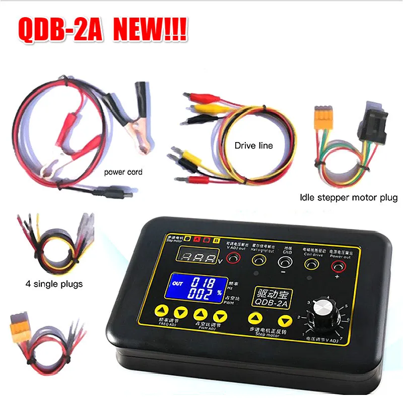 

New QDB-2A Automobile Ignition Coil Injector Solenoid Valve Idle Stepper Motor Meter Motor Fault Detector Diagnostic Driver Disk