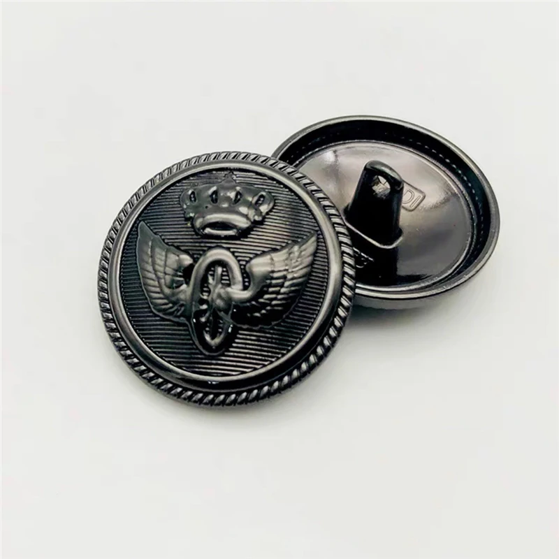 Metal Decorative Buttons for Clothing, Sewing Material, Fashionable Clothes Buttons, 20mm, 10 PCs/Lot