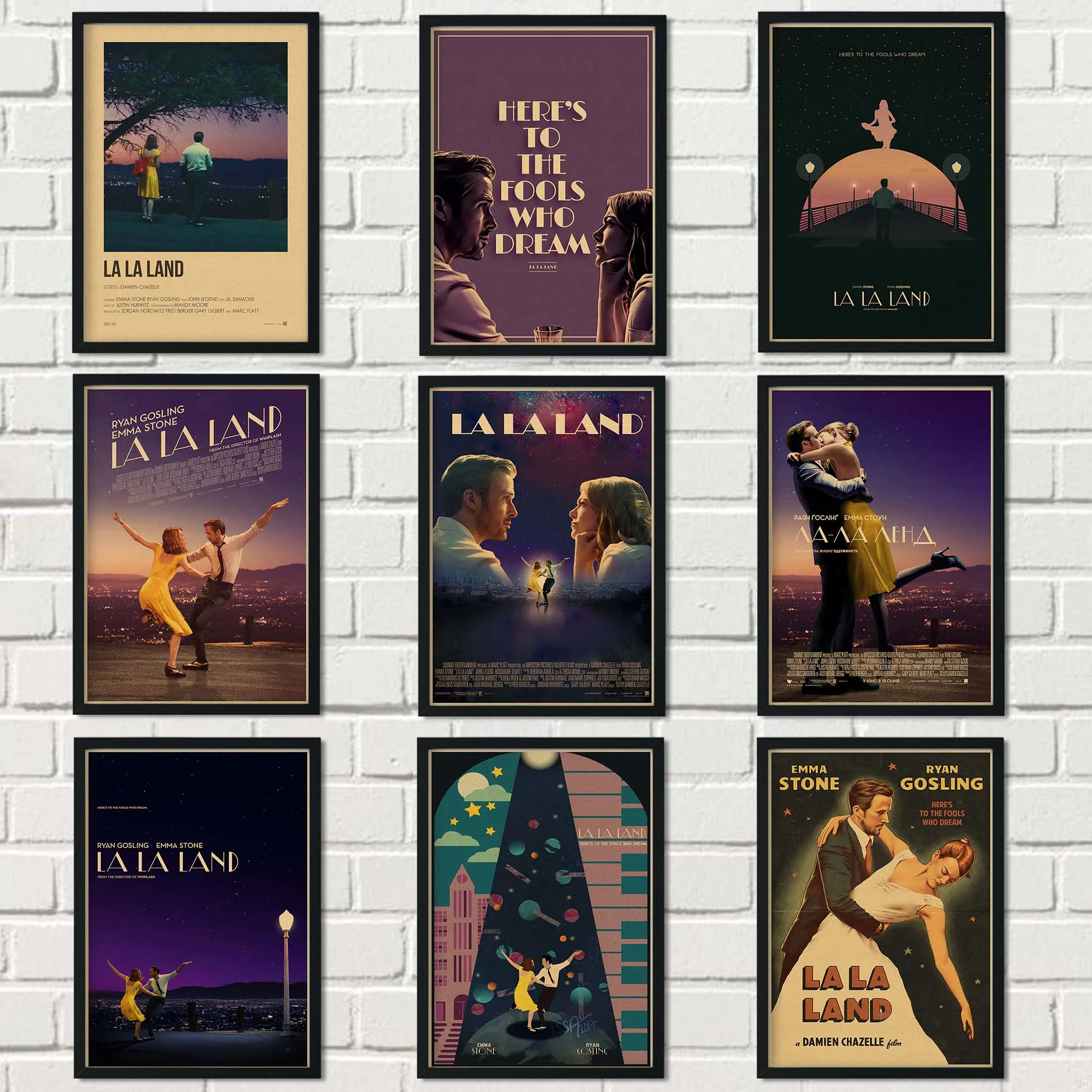 

5D DIY Classic LA LA LAND TV Play Picture Diamond Painting Diamond Mosaic Cross Stitch Kit Full Brick Embroidery Home Decoration