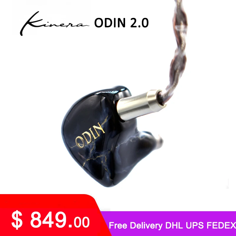 Kinera ODIN 2.0 K8 8BA In Ear Earphones Hifi Balanced Armature Earphones Ear hook Noise-Cancellation Earbuds