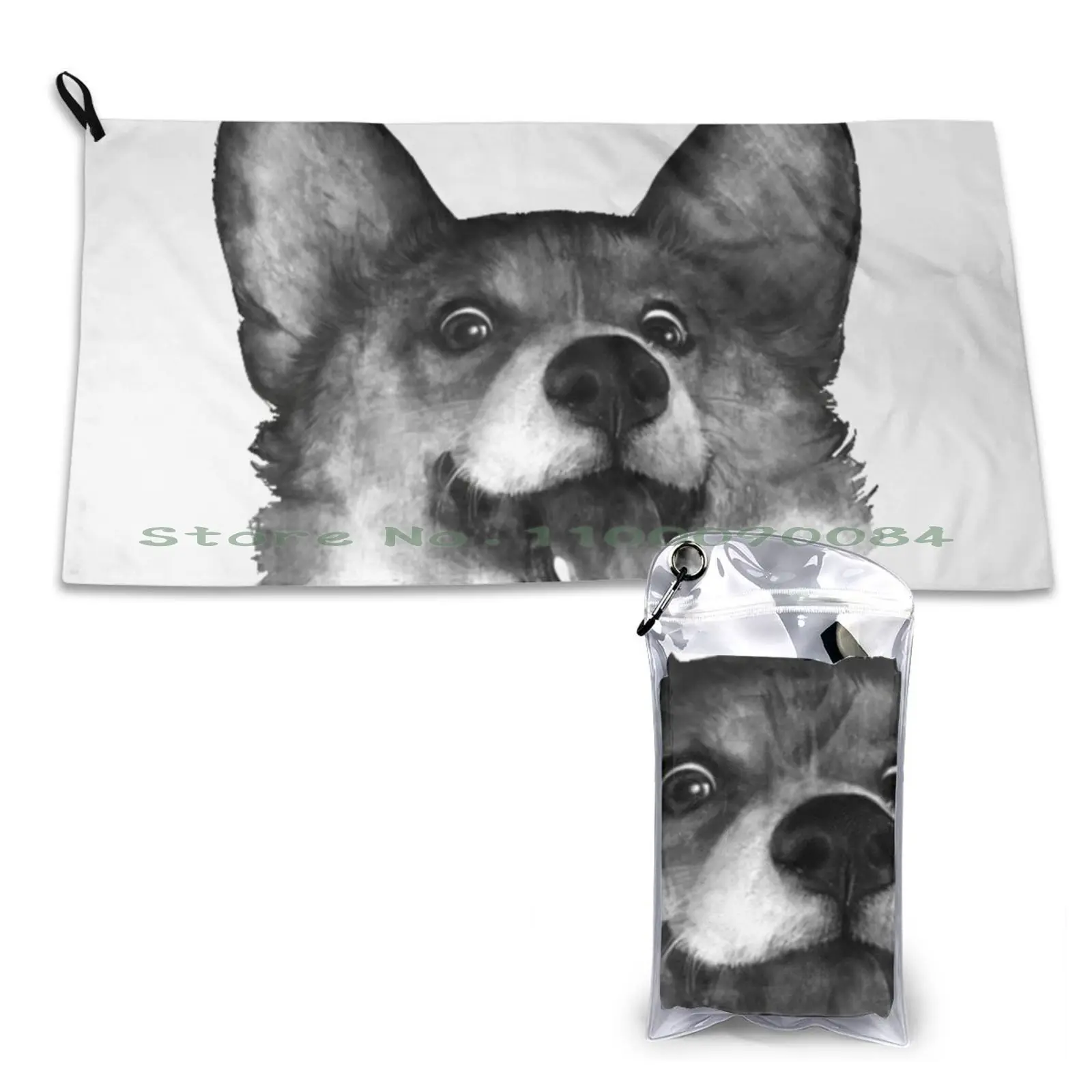 Corgi! | Perfect Gift Quick Dry Towel Gym Sports Bath Portable Münster Munster Nordrhine Westfalia Germany Germans Deutschland