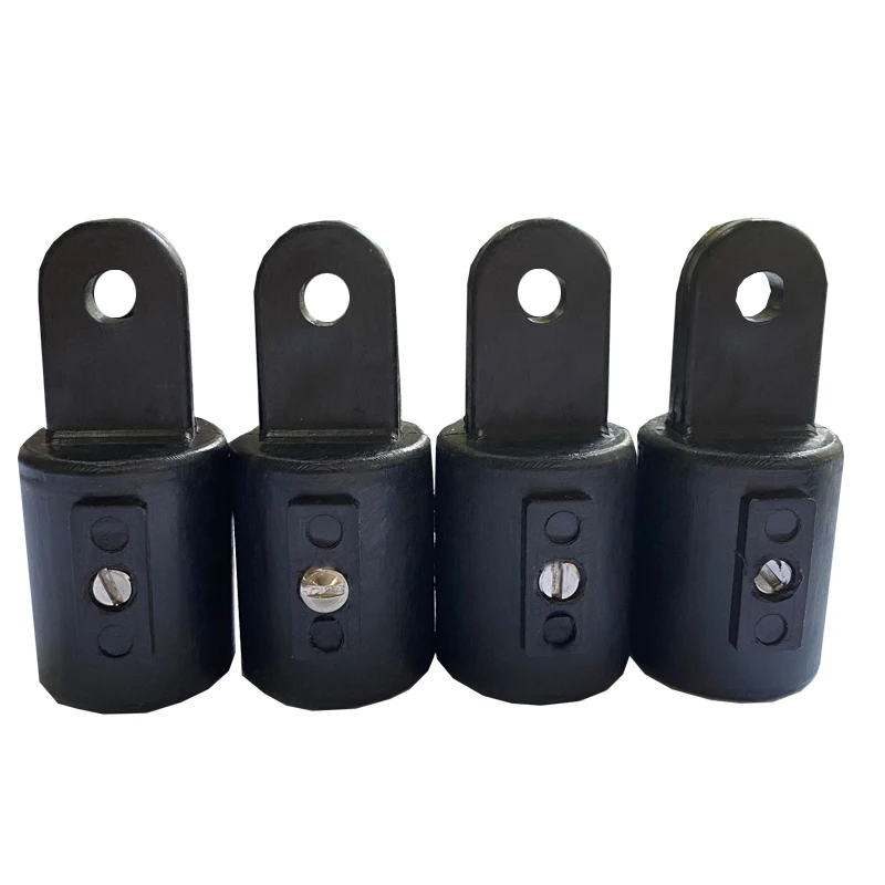 4 Pcs Black Nylon Eye End Cap 3/4inch Bimini Top Fitting Hardware 19mm Boat Marine Bimini Frame