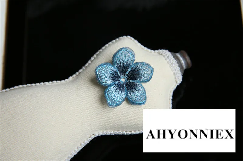 AHYONNIEX 10 stücke Günstige Kleine Blume Patch für Kleidung Nähen auf Applique Kleid Haar Zubehör Schuhe Taschen DIY Dekoration Patches – Detail 10
