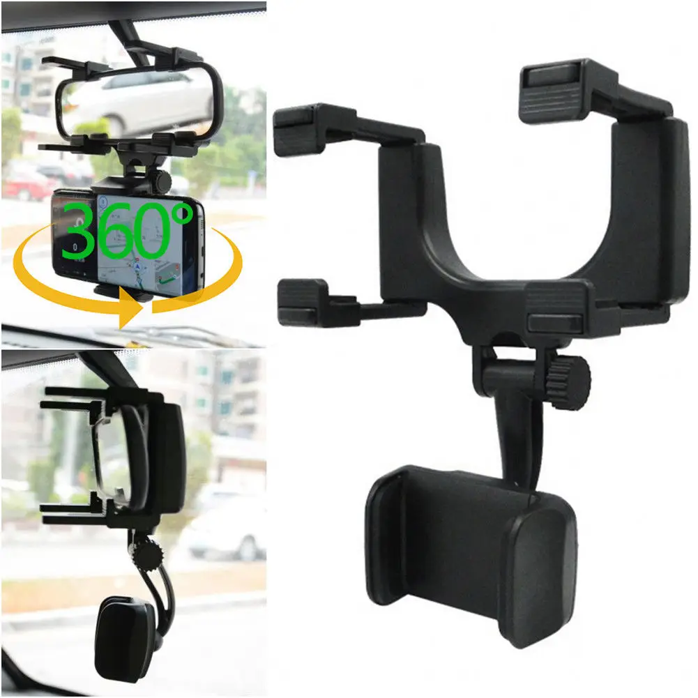 Car accessories Rearview mirror phone holder for Toyota Yaris Hiace Prius V Hilux Land Tacoma Tercel Tiara Van Venza Cruis