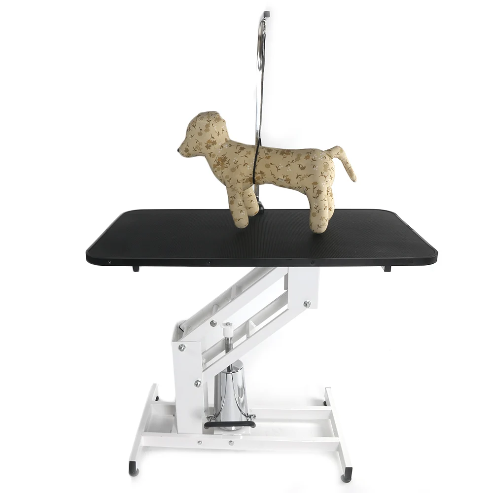 GT-101 Adjustable Heavy Type Hydraulic Pet Grooming Table Black US Warehouse