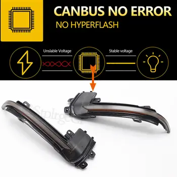 適用於Audi A4 A5 B8.5 RS5 B8 A3 8P RS3 動態方向燈 LED 閃光燈 RS4 Sline S5 流水式側後視鏡燈 2011-2016 10 最佳銷售 奧迪A4 B8動態LED方向燈 - №5