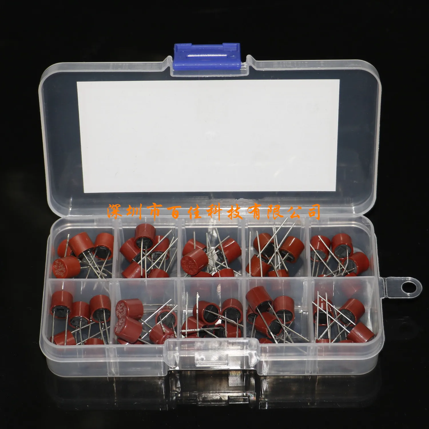 50Pcs 10 specifications 382 round fuse 250V (T0.5-T10A) LCD TV power fuse