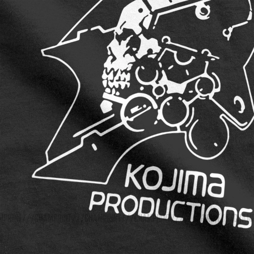 Men\'s Metal Gear Kojima Productions T Shirts MGS Hideo Kojima T-Shirt Death Stranding Cotton Tops Short Sleeve Tees Printed