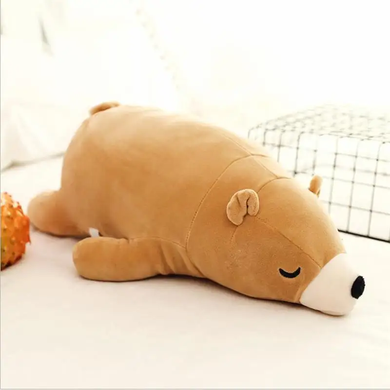 35-110CM Kawaii Dressing Polar Bear Plush Doll Soft Stuffed Sleeping Bear Pillow Animal Plush Toys Cartoon Gifts