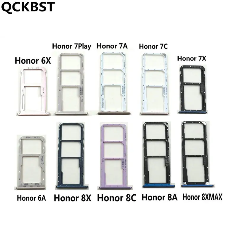 

1 шт., слот для Sim-карты Huawei Honor 6X 6A 7 7X 7A 8C 8X