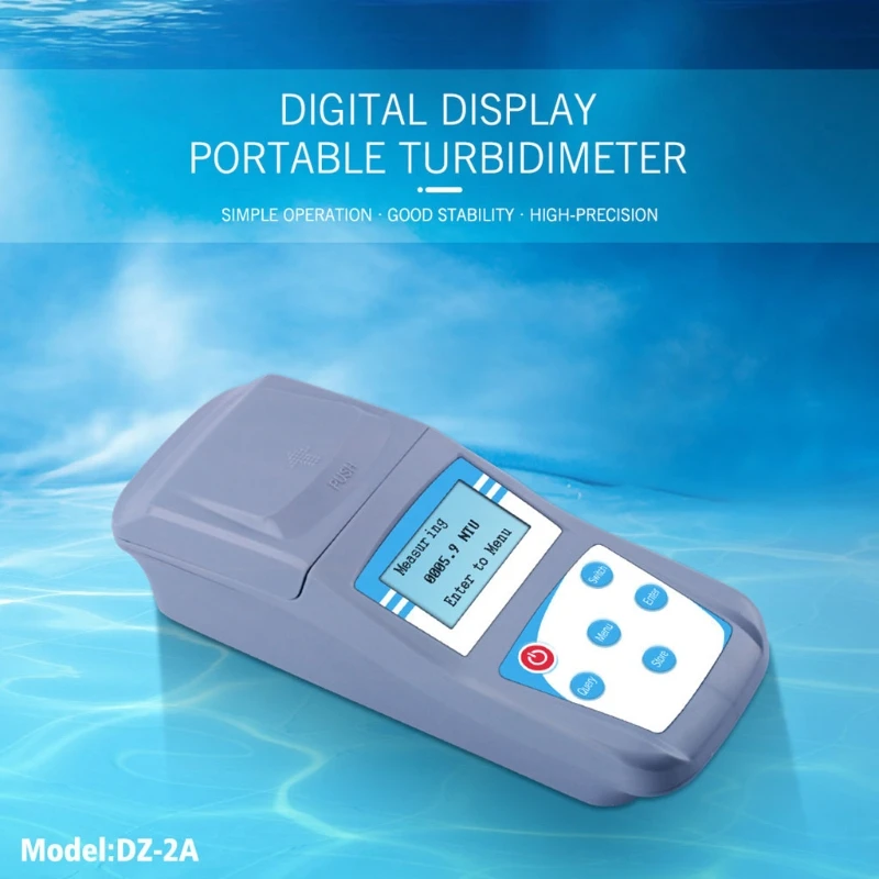 

Portable Turbidimeter Microcomputer Scattered Light Turbidity Meter Intelligent Colorimeter Measure Range 0-200 NTU 0.1