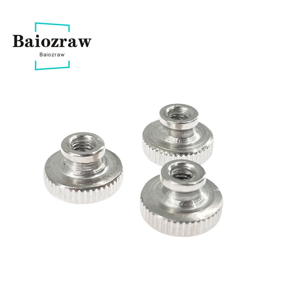 Baiozraw 3pcs V1.8 3D printer DIY M3 Knurled Nut (DIN 466-B) For VORON 1.8 Parts