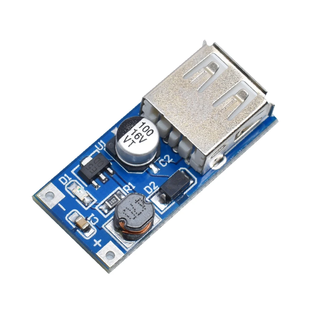 WAVGAT DC-DC USB Output charger step up Power Boost Module 0.9V ~ 5V to 5V 600MA USB Mobile Power Boost Board