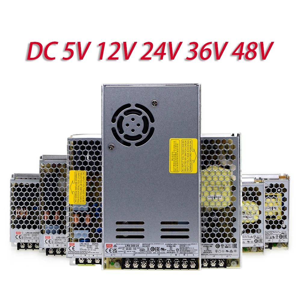 

5V 12V 24V 36V 48V AC-DC 220V TO 5V 12V 24V 36V 48V 50W 100W 150W switching power supply LRS NES PFC Switching power supply