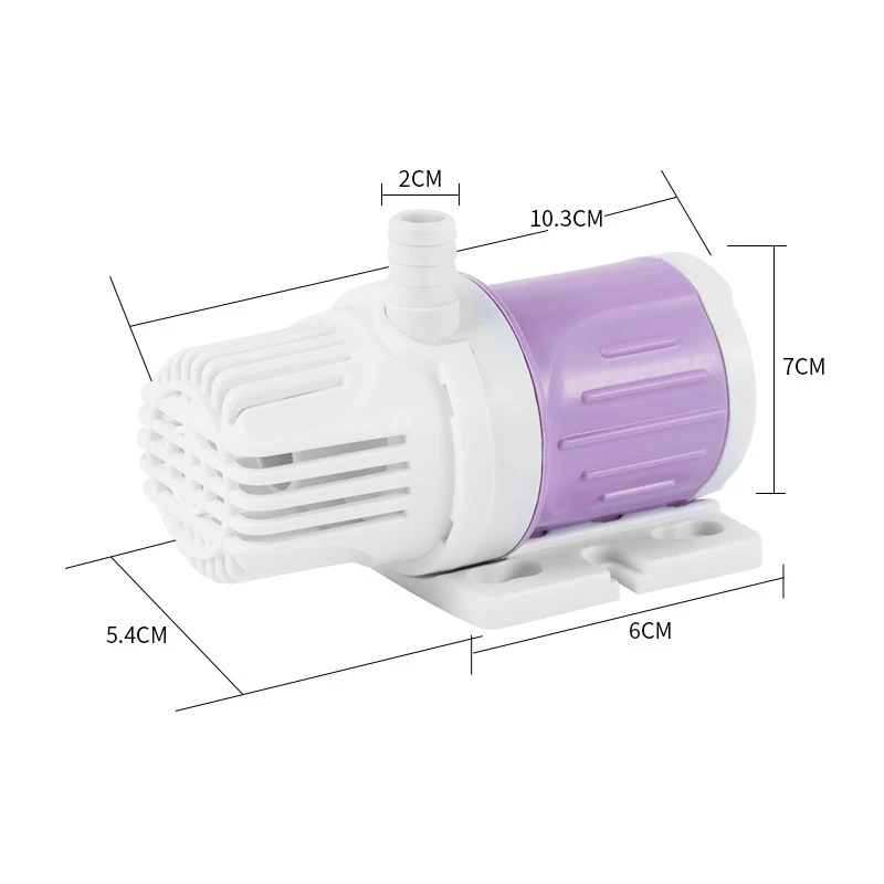 12V 1100L/H Max Flow Submersible Pump 5M Max Lift Solar Water Pump Small Size For Fish Tank Aquarium