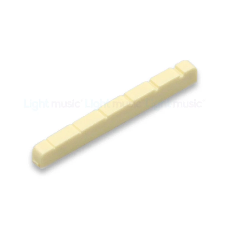 2 Pcs Ivory 4/5/6 String Electric Guitar Bass Nuts Plastic material Replacement Parts