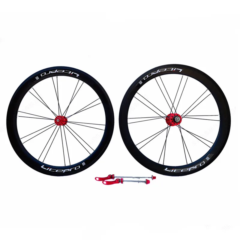 Small Wheelset Bike Bicycle Wheel Set 20 Inch 451 High Ring V Brake Aluminum Alloy Rims 74mm In Front And 130mm In Rear