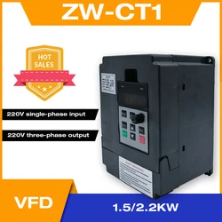 Frequency Converter Adjustable Speed VFD Inverter 1.5KW/2.2KW/4KW  ZW-CT1 3P 220V  Output for Motor Low Frequency inverter wzw