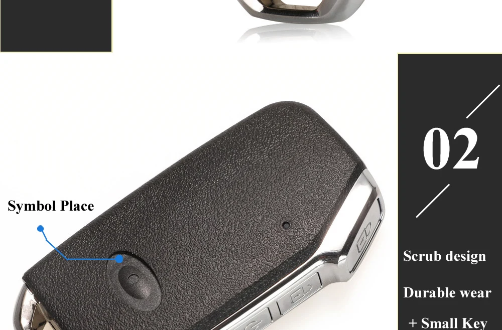Jingyuqin Fernbedienungs-Autoschlüsselgehäuse für Kia Sportage Niro Ceed Sorento Cerato Forte Seltos Telluride 2017-2025 Smart Fob Gehäusehalter – Detail 14