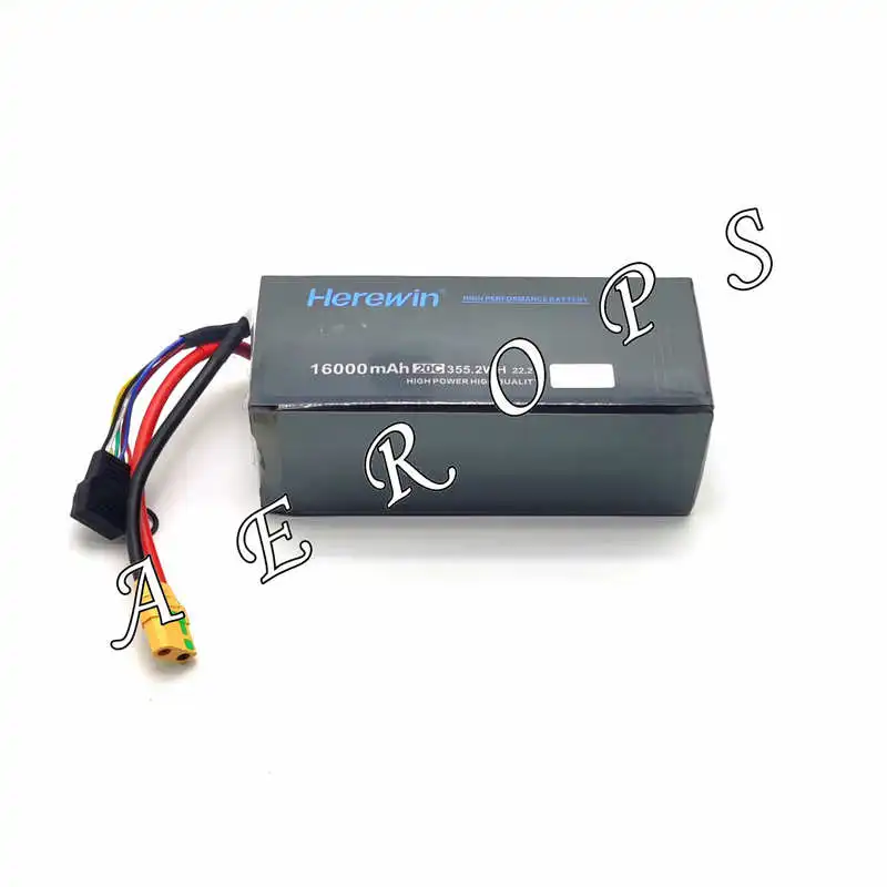 

Aerops Herewin 16000mAh 6S 22.2v Agriculture Li-Po Lithium Battery