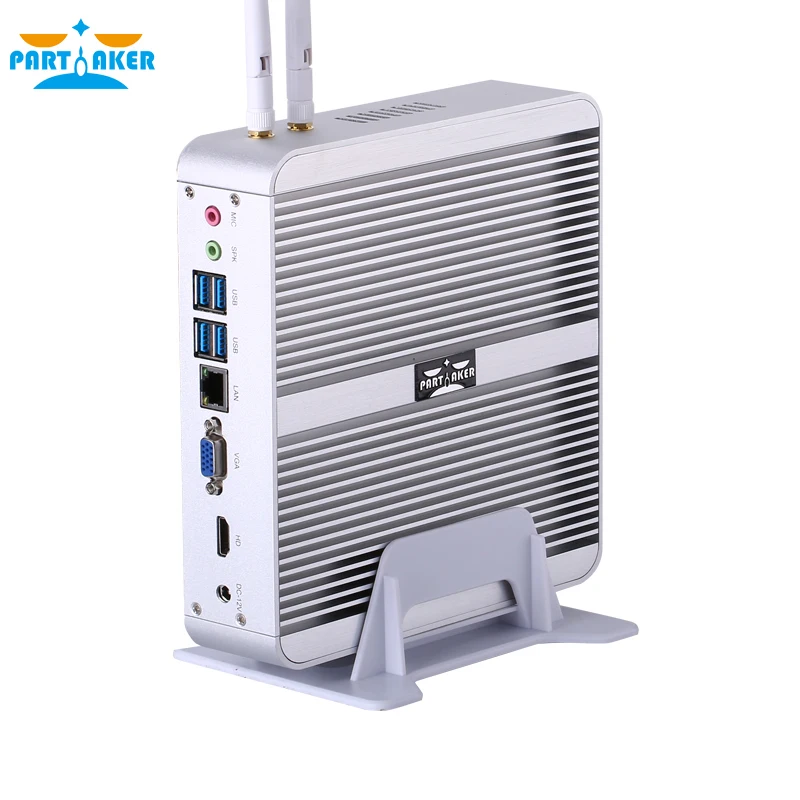 Partaker Tanpa Kipas Komputer Mini Intel I5 8265U I5 8250U I5 8259U 2 * DDR4 M SATA + M.2 PCIE Mini PC windows 10 HTPC Nuc VGA HDMI WiFi