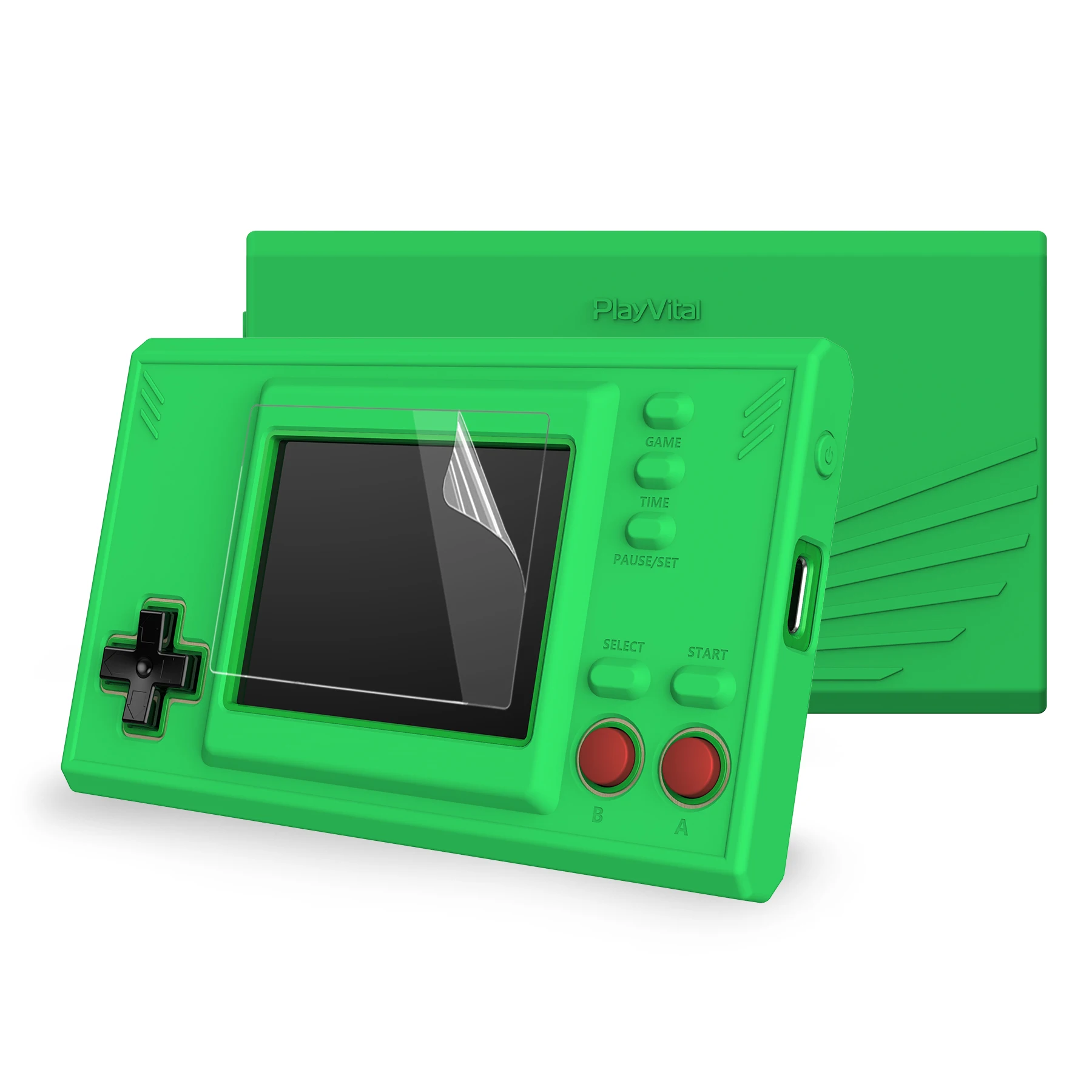 PlayVital Silicone Cover Protective Case Skin W/2 Pcs Screen Protectors for Nintendo Game & Watch: The Legend of Zelda