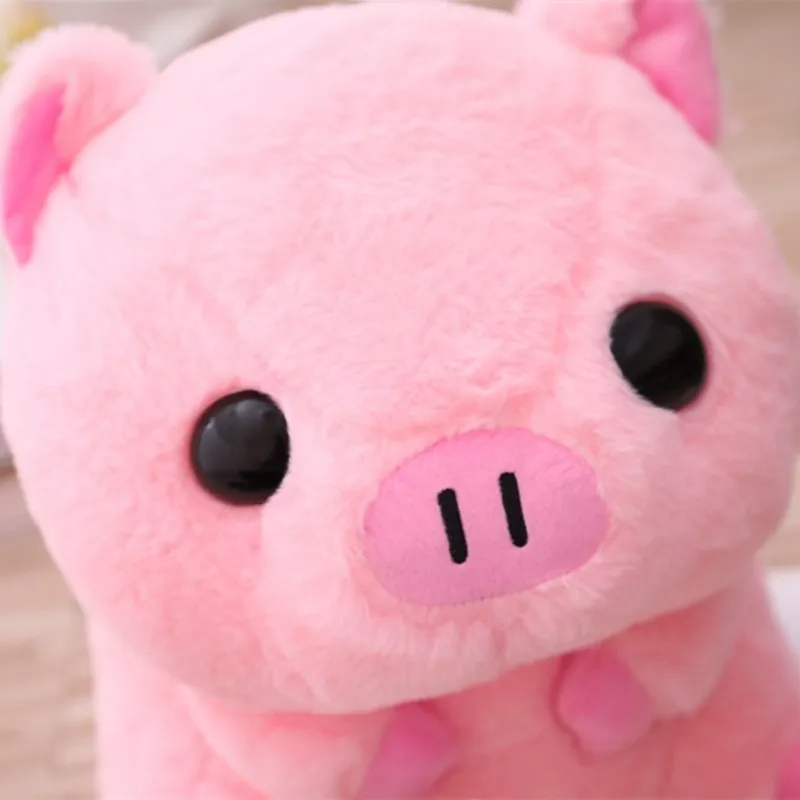 26/40cm Cute Pink Pig Plush Toys & Indoor Warm Winter Adult Stuffed Cartoon Kawaii Shoes Lovely Pillow for Girls Valentine Gifts