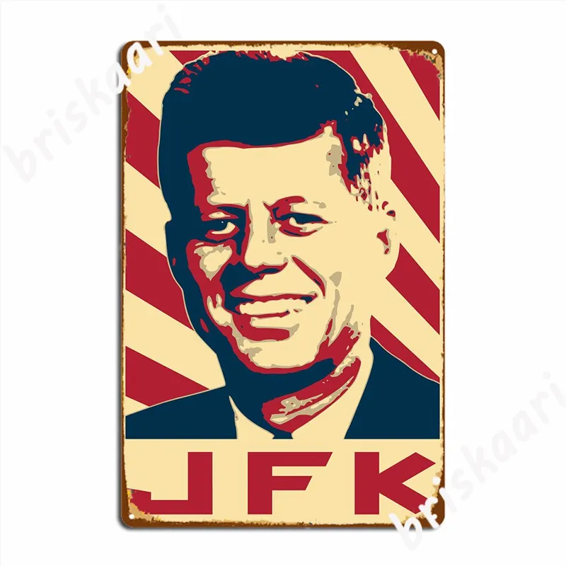 Jfk Retro Propaganda Metal Sign Cinema Wall Plaque Wall Mural Classic Tin Sign Poster