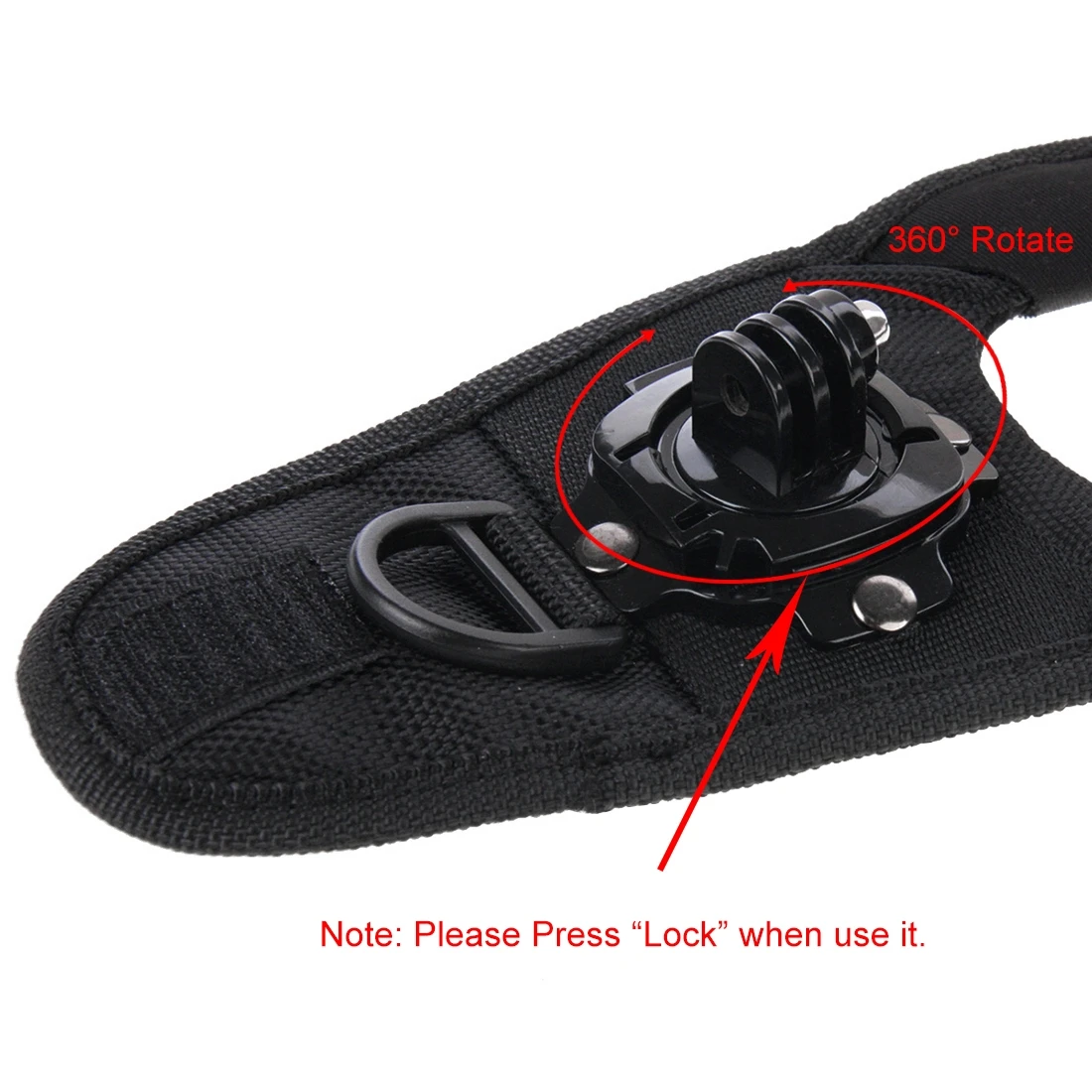 حزام Puluz-palm يدعم لـ gopro, دوران 360 درجة ، للبطل 9 أسود/hero8 أسود/hero7/جلسة عرض/4 جلسات/3 +