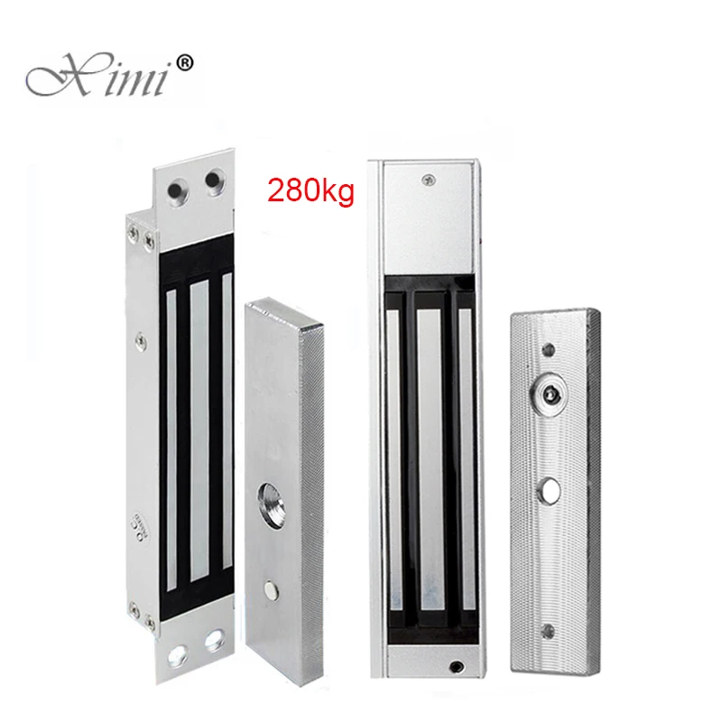 280KG 600LBS Electric Magnetic Lock DC 12V 24V Single Door Electromagnetic Lock Door Access Control EM Lock