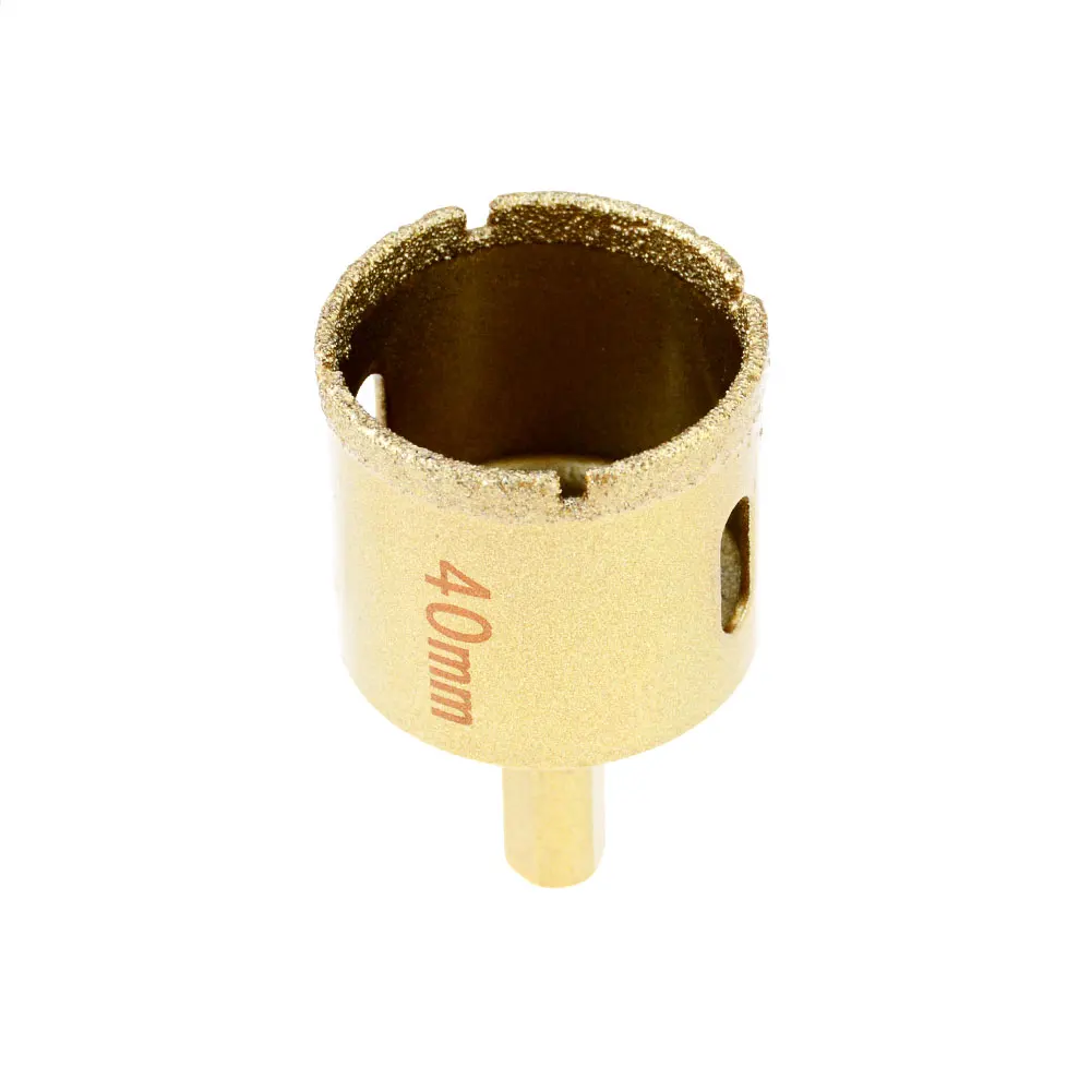 1 pz 6-65mm M10 filetto vuoto a secco brasato diamante punta di perforazione per foro per piastrelle in ceramica sega punte da trapano in marmo granito