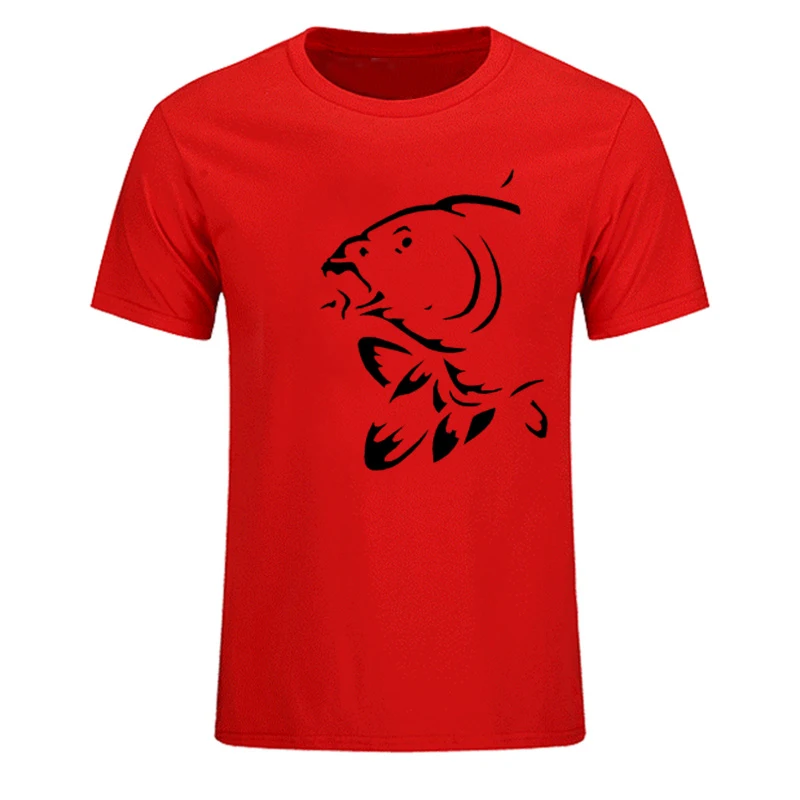 Funny Carp Sporter T Shirt Men Summer Fishing Fisherman Sport Shirt Men Casual Harajuku3D O Neck T Shirt for Men