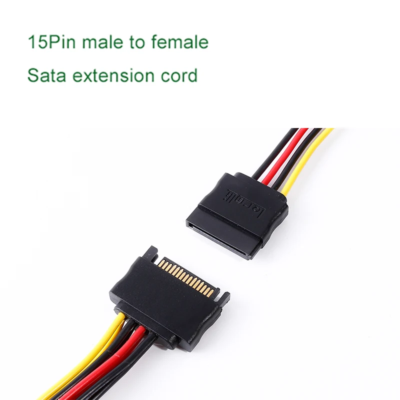 Lecolli Sata Hard Drive Power Supply 4 Pin 5pin Hard Drive Sata Y 1 To 2 And 1 To 1 Extension Cord Adapter Cable Connector