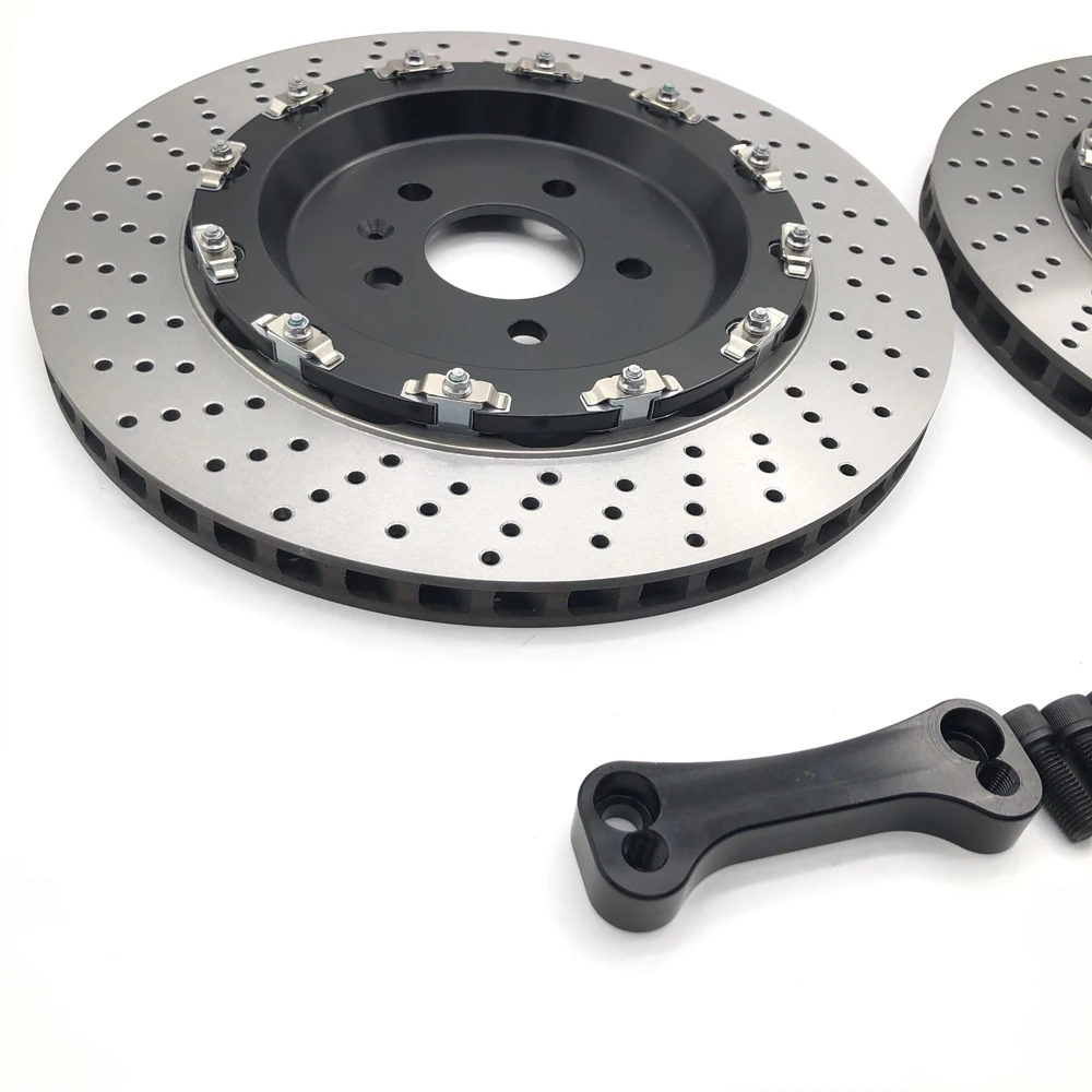 RS6-C7 rear wheel upgrade to enlarge brake disc 380x24 rotor, floating center hats and bracket brake accessories