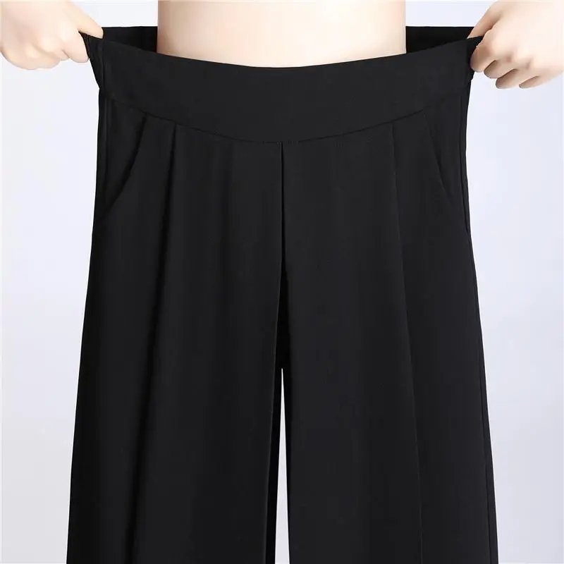 Oversized Chiffon Skirt High Waisted Shorts for Women Summer Woman Black Ladies Bermuda Womens Shorts Wide Leg Short Pants