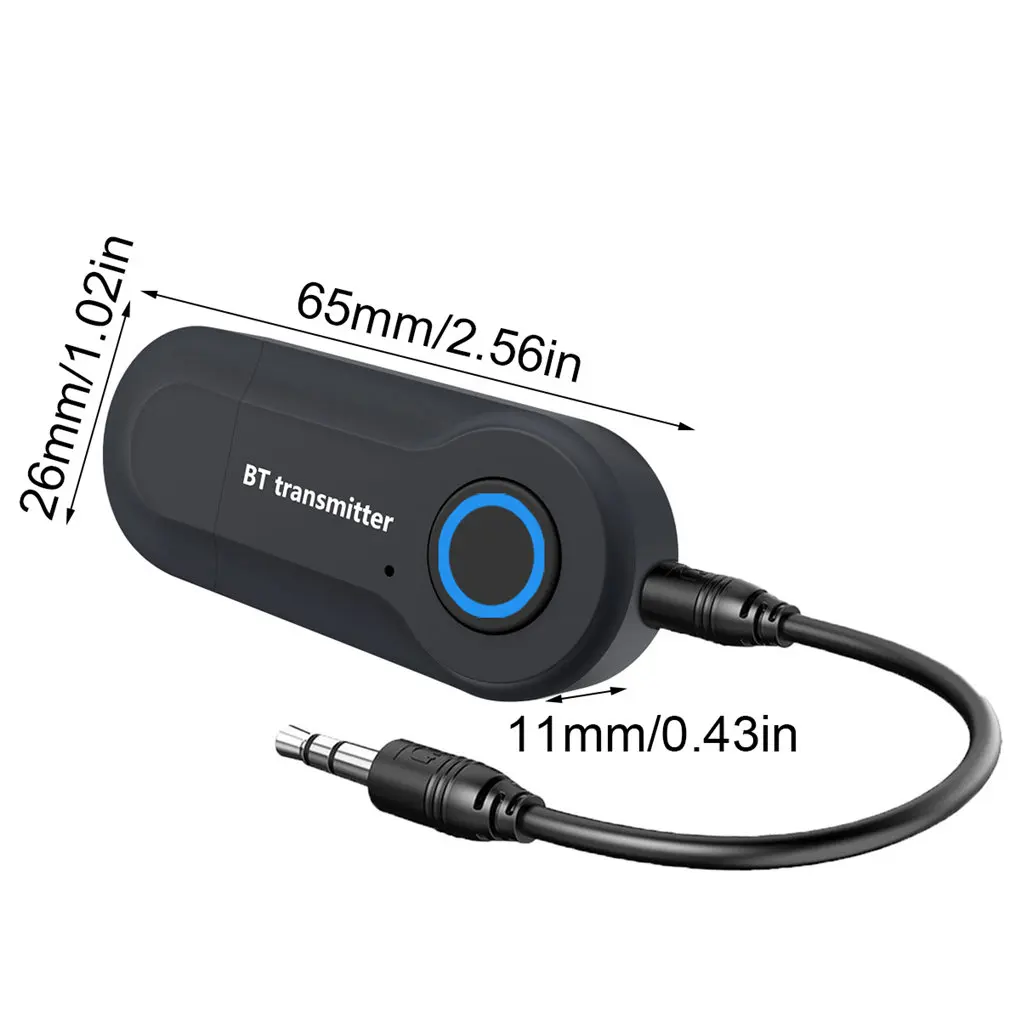 New Mini USB Bluetooth Audio Transmitter TV Computer Laptop 3.5mm Wireless Stereo Audio Adapter Transmitting Device