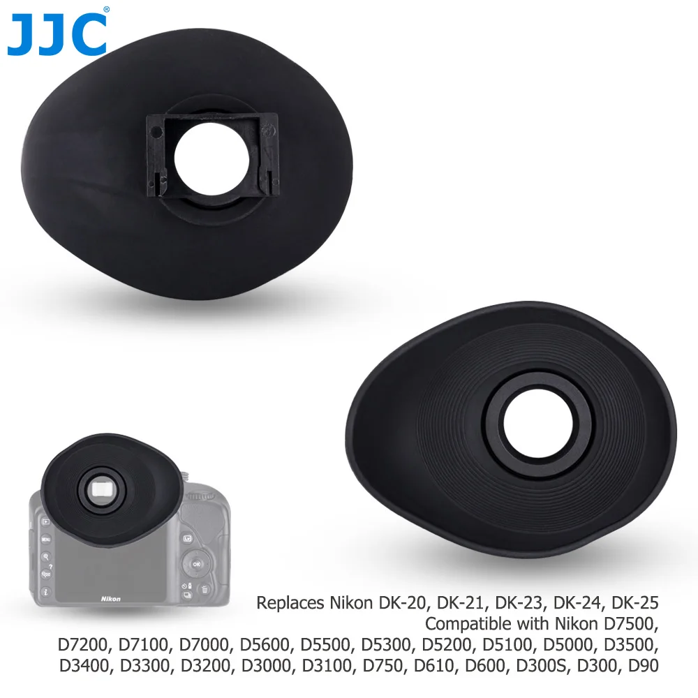 JJC DK-20 21 23 24 25 Camera Eyecup Eyepiece Eye Cup for Nikon D7200 D7100 D5600 D5500 D5300 D5200 D5100 D3300 D3200 D750 D610