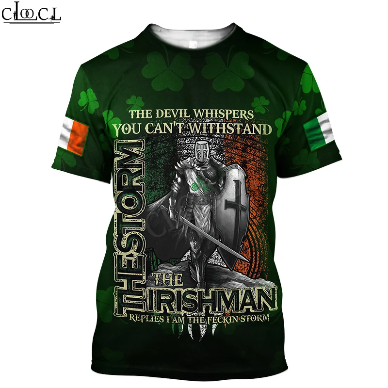 HX ใหม่ล่าสุดยอดนิยมไอริช St.Patrick Day T เสื้อ 3D พิมพ์เสื้อ Harajuku แฟชั่น Tees ผู้หญิงผู้ชายเสื้อยืดเสื้อผ้า Drop Shipping