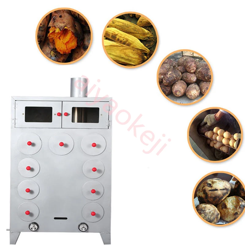 Commercial Sweet Potato Roaster 9 Holes Corn Oven  Roasting Machine For Chestnut, Potato Baker