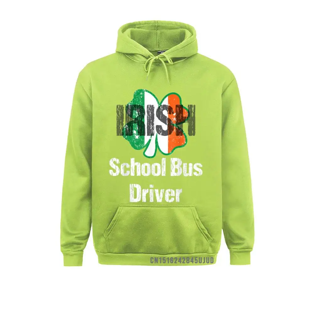 Funny Irish School Bus Driver St. Patricks Day Coupons Student Sweatshirts Holiday Hoodies Long Sleeve Classic Hoods