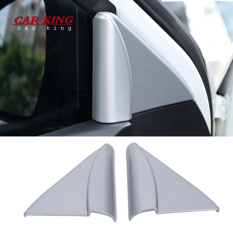 

ABS Matte Car interior A-pillar Speaker horn ring Cover Trim Car Styling For Nissan Navara NP300 2017 2018 2019 accessories 2pcs