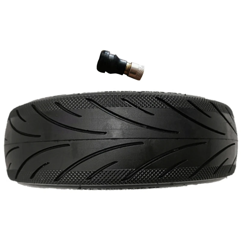 No Inflation Explode Proof Tire Compatible for Ninebot Max G30 60/70-6.5 Black Vacuum Tire with Valve